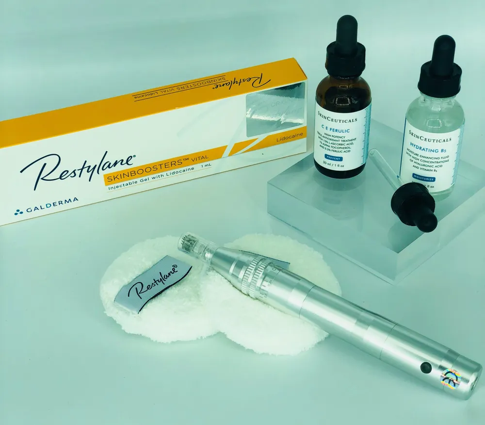 Bild für den Blogartikel "Hautverbesserung mit Restylane Hyaluron Skinbooster und Microneedling"