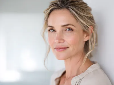 Bild einer Frau nach einem Facelifting