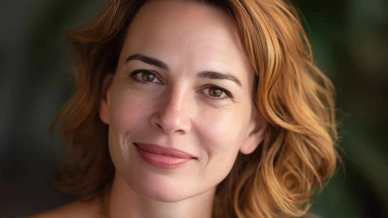 Bild einer Frau Mitte 40 zur Darstellung der besten Faltenbehandlung.